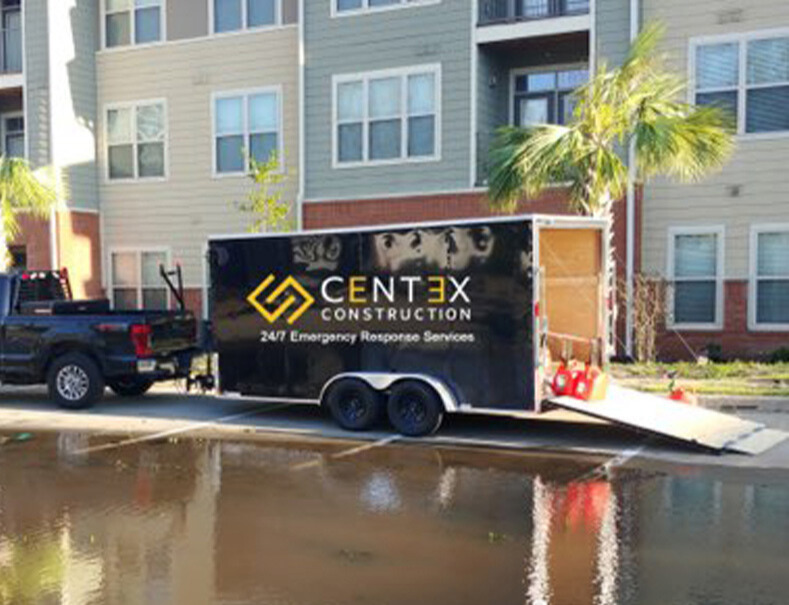 a truck is parked on the side of a building